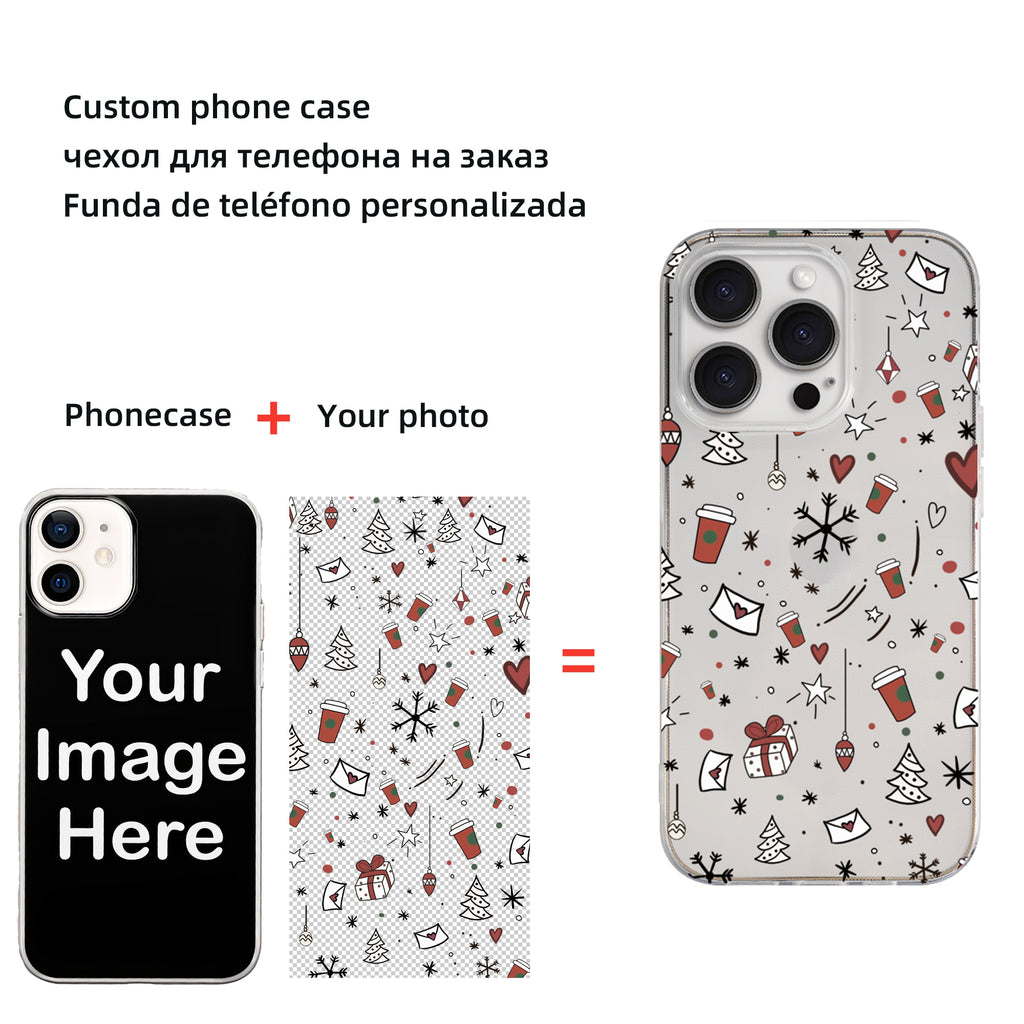 Customized transparent Soft Phone Case for Samsung S21 22 23 24 Plus Ultra A30 A50 A70Soft Cover Personalized Design DIY Photo